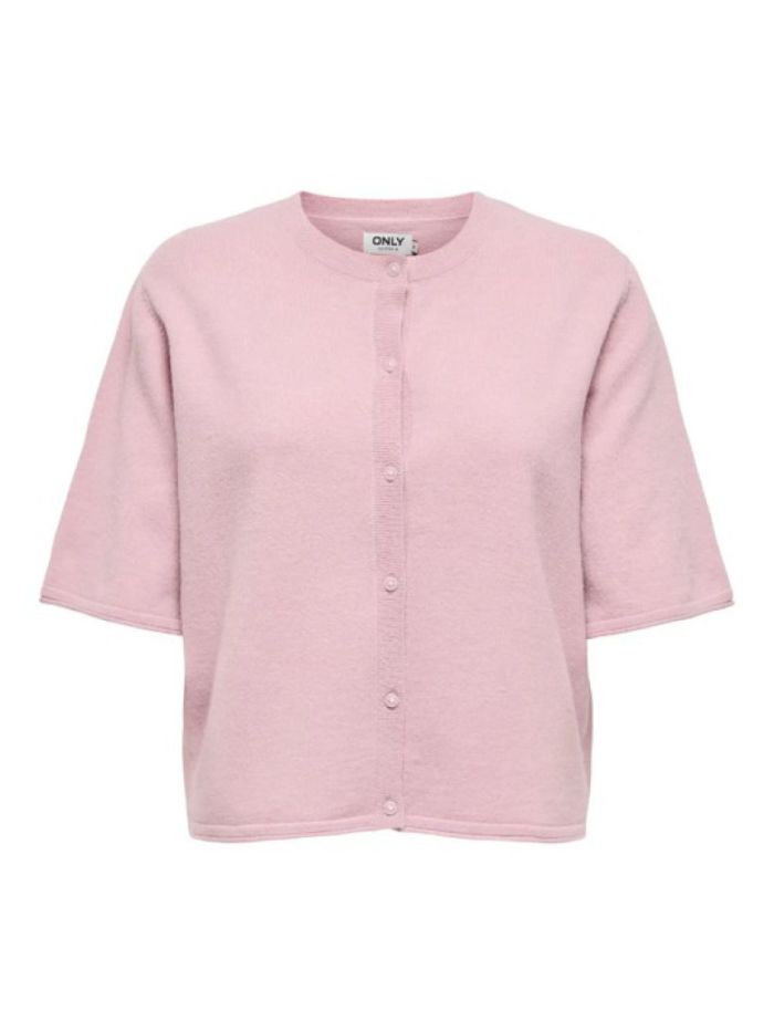 Cardigan manches courtes Tilda Mauve pâle