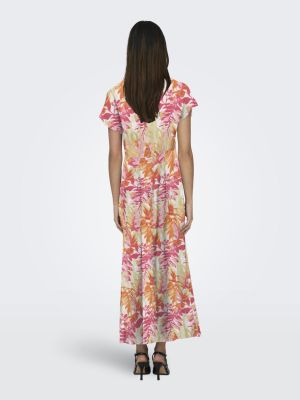 Robe longue imprimé tropical Nova Rose imprimé